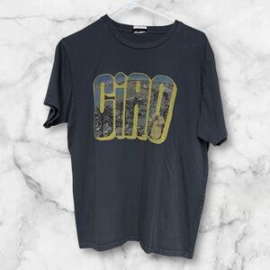 MOTHER The Rowdy Ciao Bella Graphic T Shirt in gray size medium